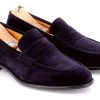 Logan Daim Bleu cuir