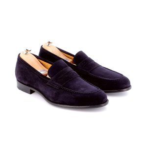 Logan Daim Bleu cuir