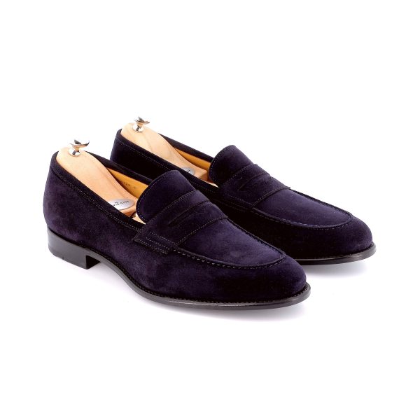 Logan Daim Bleu cuir